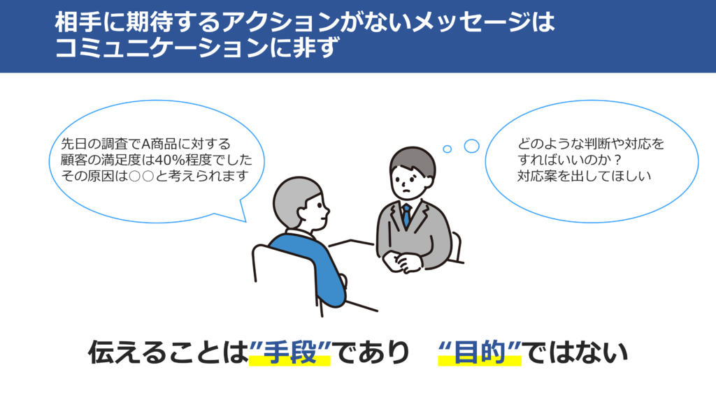 伝えることは”手段”であり　“目的”ではない